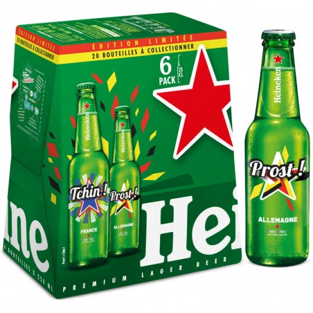 HEINEKEN Bière blonde 5° 6x25cl